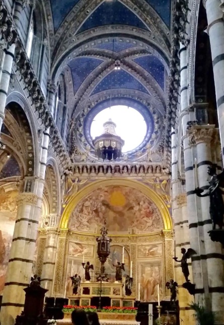 Inside the Siena Cathedral